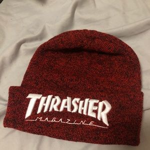 THRASHER RED BEANIE/HAT